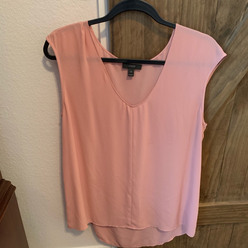 J. Crew pink blouse